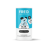 Runde Dose mit Funktionssnack Immun-Boost für Hunde, unterstützt das Immunsystem mit natürlichen Zutaten.