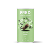 FRED Snacks Ziege 2er Set für Hunde, luftgetrocknete Ziegenfleisch-Snacks, ohne Zusatzstoffe, ideal für empfindliche Hunde.