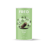 FRED Snacks Ziege 2er Set für Hunde, luftgetrocknete Ziegenfleisch-Snacks, ohne Zusatzstoffe, ideal für empfindliche Hunde.