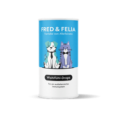 Wohlfühl-Drops 2er Set für Hunde und Katzen, fördert das Wohlbefinden und das mikrobielle Gleichgewicht in der Verdauung.