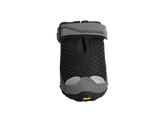 Schwarze und graue Grip Trex™ Hundeschuhe mit atmungsaktivem Obermaterial und rutschfester Sohle für optimalen Halt.