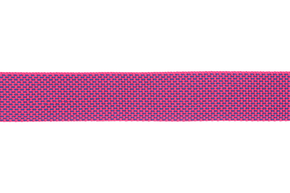 Leichtes Hundehalsband Hi Light™ in Pink und Dunkelblau mit geometrischen Mustern für stilvolle Hunde.