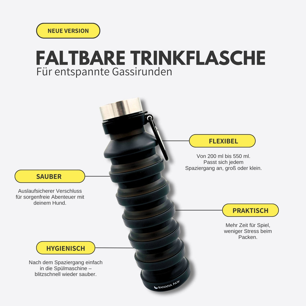 Faltbare Wasserflasche - Pink
