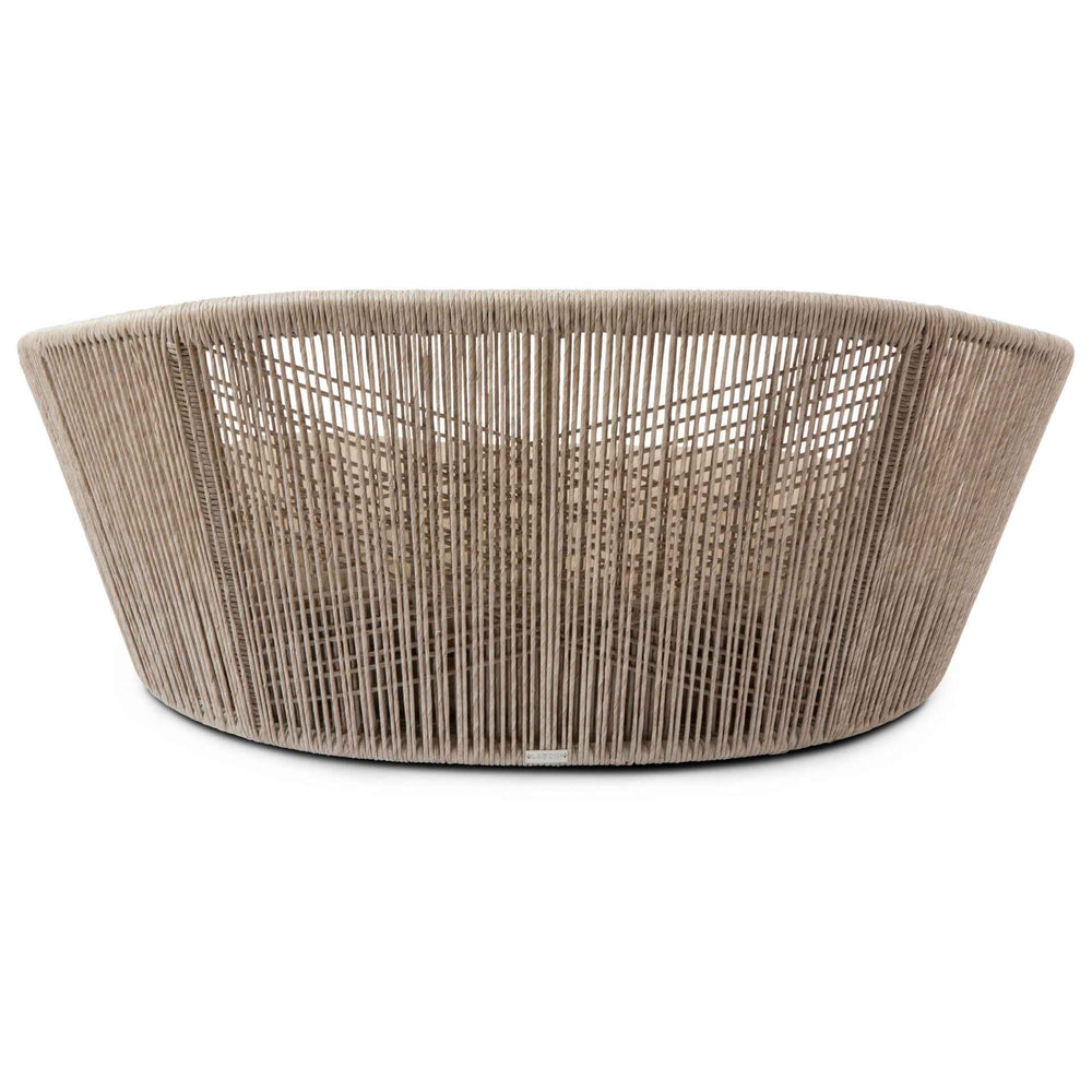 VOGUE Design-Hundebett CHIC in ovaler Form, geflochten, modern-minimalistisch in hellbeige oder grau.