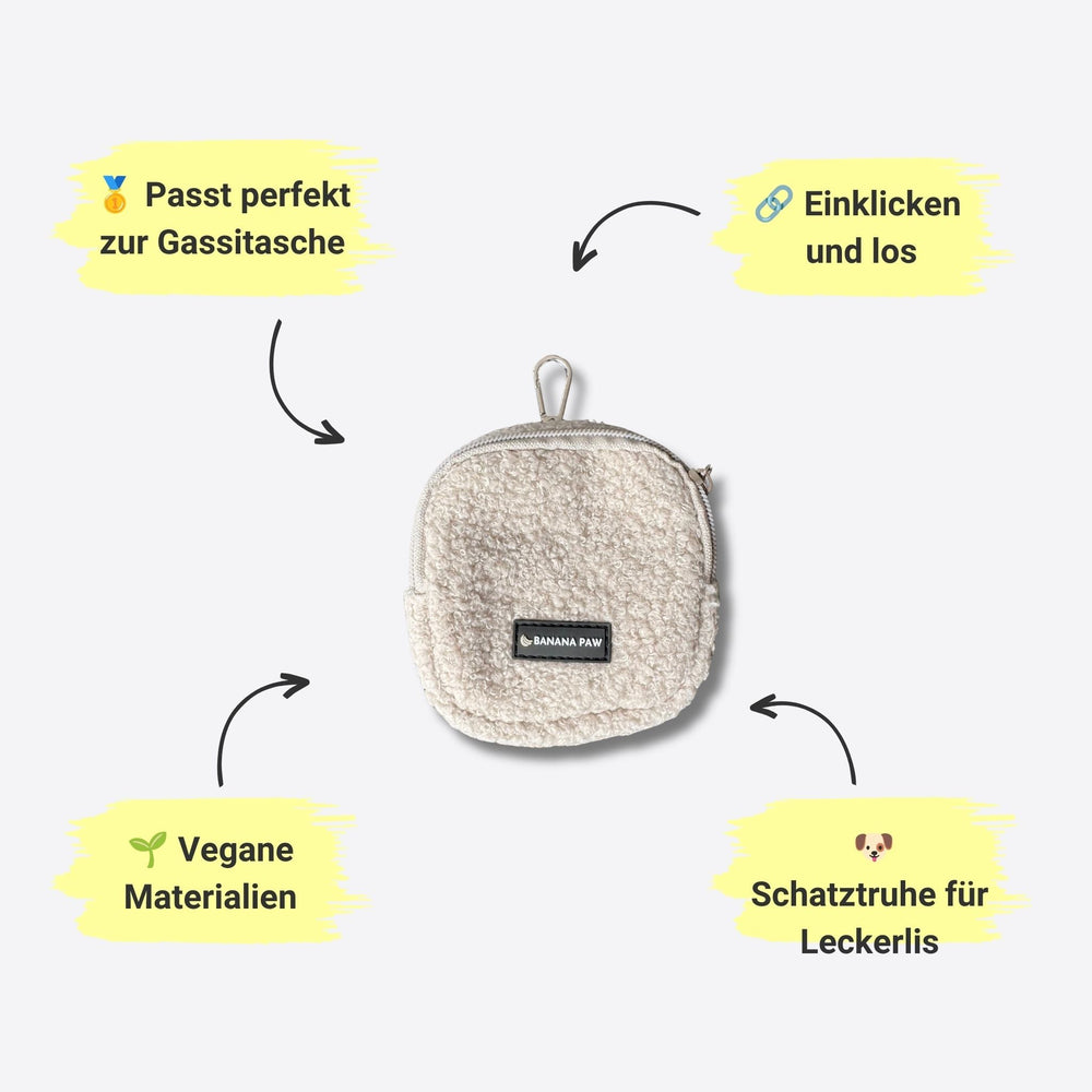 Gassitasche Teddy + Leckerlitasche (Silver Cloud)