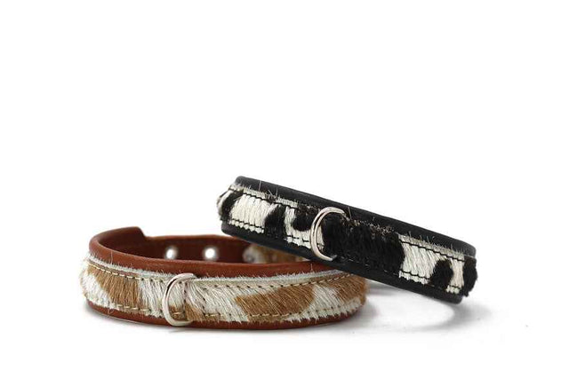 Mini cowhide collar