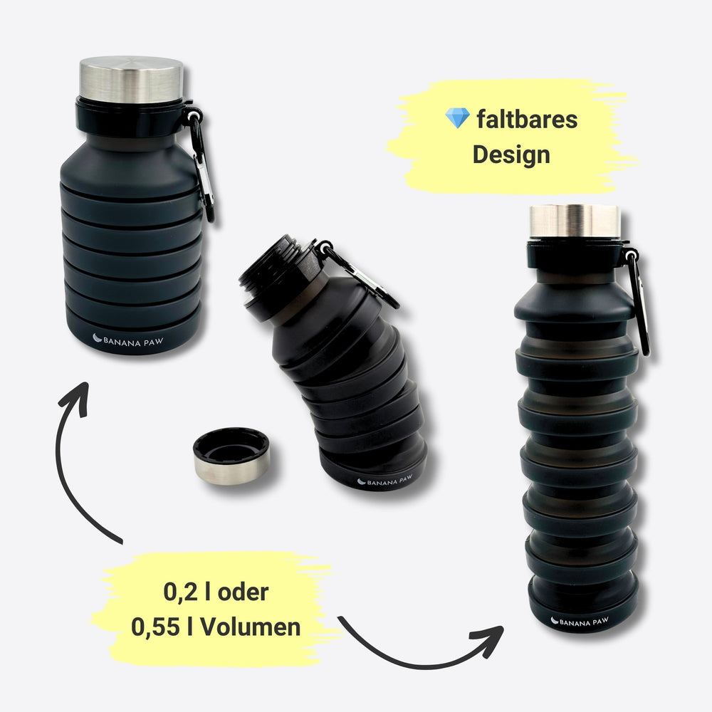 Faltbare Wasserflasche - Blau
