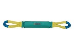"Pacific Loop™ Hundespielzeug mit bunten Schlaufen in Gelb und Blau, ideal für spielerische Hundestunden."