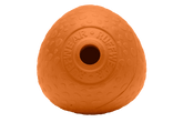 Orange Schnecke: Huckama™ Gummi-Wurfspielzeug für Hunde mit strukturiertem Griff und unregelmäßiger Form.