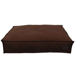 Braune Komfortmatte "Kamba" für Haustiere mit gestreifter Oberfläche und elegantem Design.