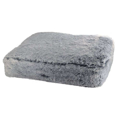 "Komfortkissen eckig 'NURU' in Grau, weich und flauschig für ultimativen Kuschelkomfort."