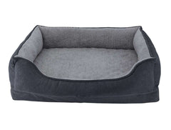 Komfortbett "Vara" für Haustiere mit hohen, gepolsterten Seiten und weicher grauer Innenfläche.