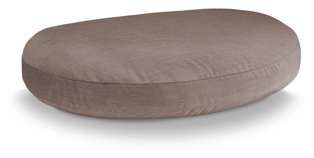Ovales, gepolstertes Kissen in neutralem Braunton, schlichtes Design für Komfort und Stil in der LUNA LOUNGE SET Kollektion.