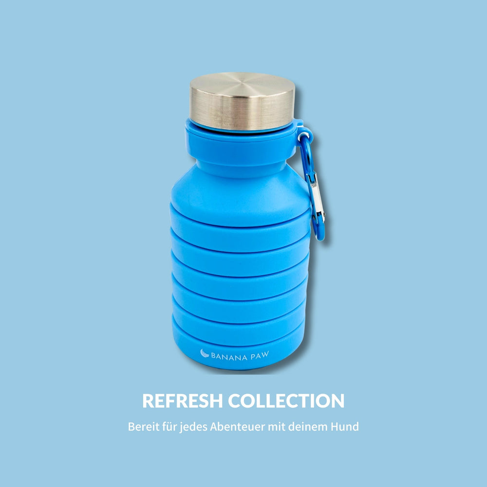Faltbare Wasserflasche - Blau