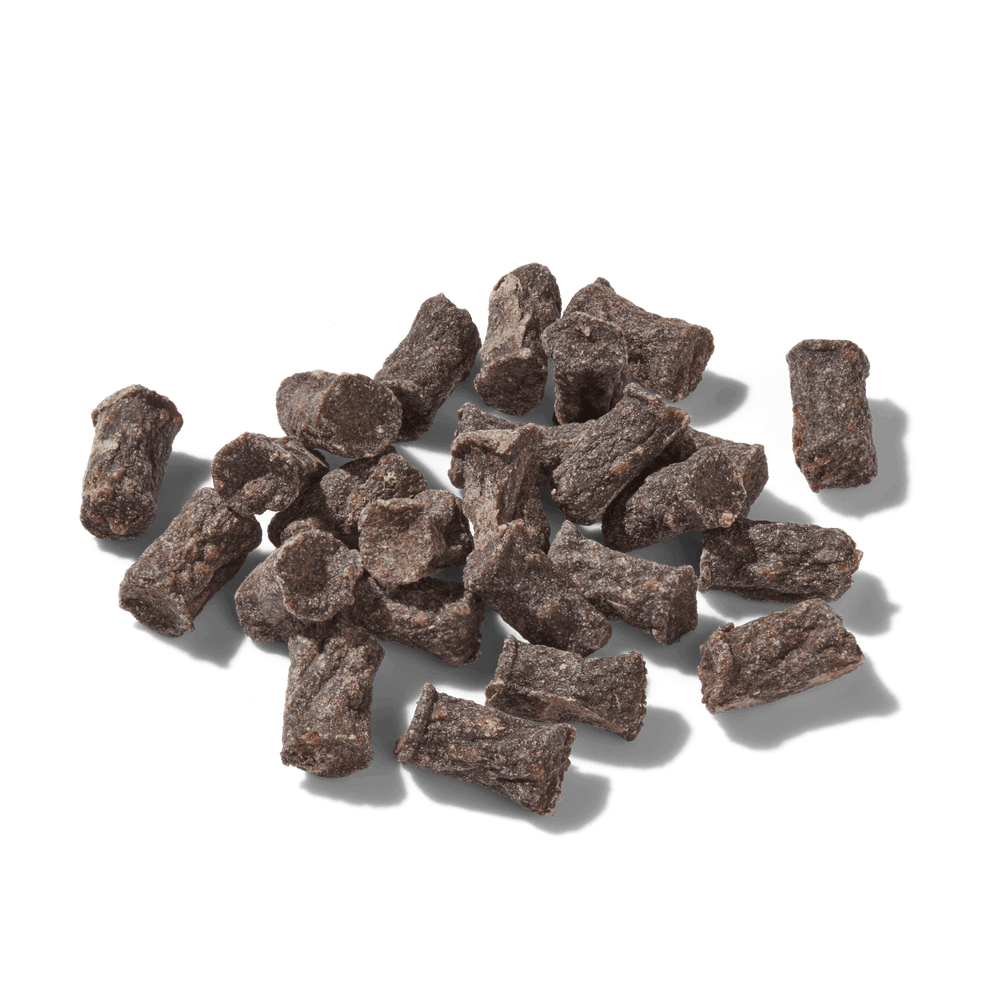 FRED Snacks Büffel 2er Set für Hunde, luftgetrocknete Belohnungssnacks ohne Zusatzstoffe, ideal für Training und Genuss.
