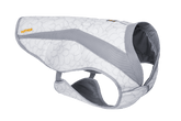 "Swamp Cooler™ Kühlweste für Hunde in Weiß mit grauen Akzenten, ergonomischer Schnitt für optimalen Komfort."