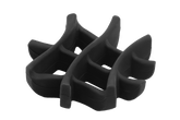 "Basecamp™ Slow Feeder: Flexibler, gummierter Halter mit geschwungenen Kammern für sichere und langsame Futteraufnahme."