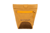 Braune Treat Trader™ Leckerlitasche mit gelbem Reißverschluss und "RUFFWEAR"-Schriftzug, ideal für Hundetraining.