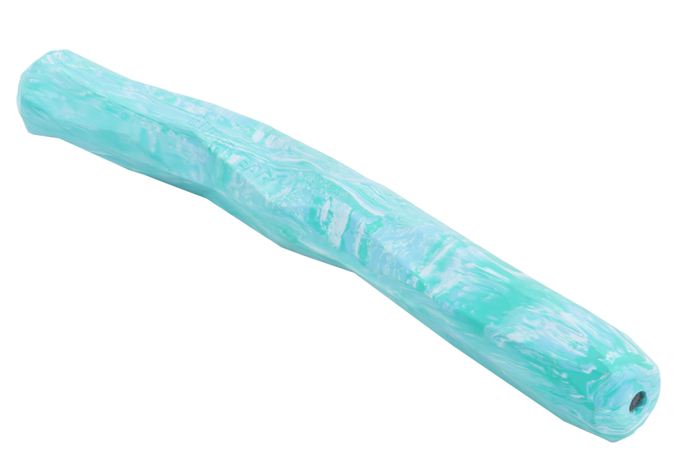 Türkisfarbener, transparenter Nag-a-Stick™ mit unregelmäßiger Textur, flexibel und vielseitig einsetzbar.