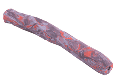 Nag-a-Stick™ in lila-rotem Marmor-Design, geschwungene Form mit glatter, undurchsichtiger Oberfläche.