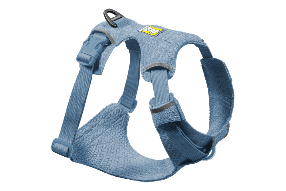 Blaues Front Range® Flex Hundegeschirr mit gepolsterter Oberfläche und verstellbaren Riemen für optimalen Komfort.