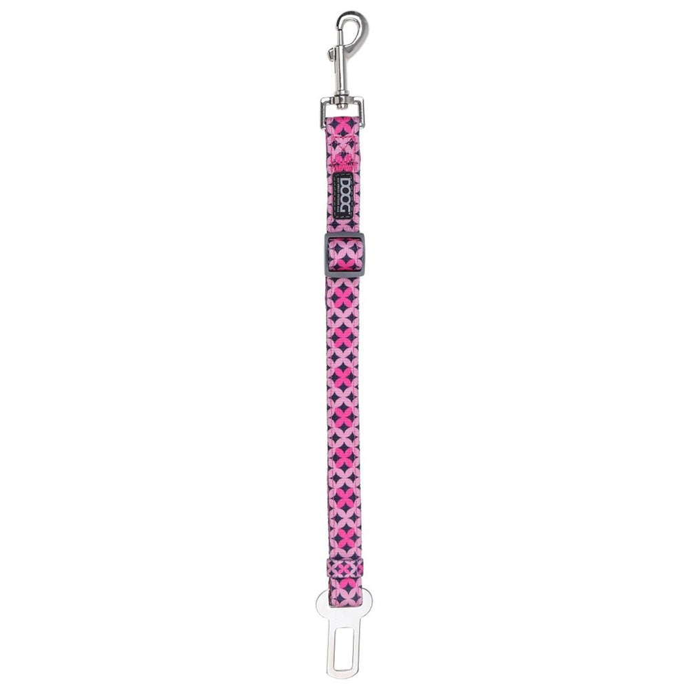 "Geflochtene Hundeleine in Pink und Lila mit robustem Karabinerhaken für optimale Sicherheit beim Gassi gehen."