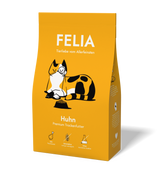 FELIA Premium Trockenfutter Huhn 2er Set für Katzen, getreidefrei, hoher Fleischanteil, gute Verträglichkeit, natürliche Vita