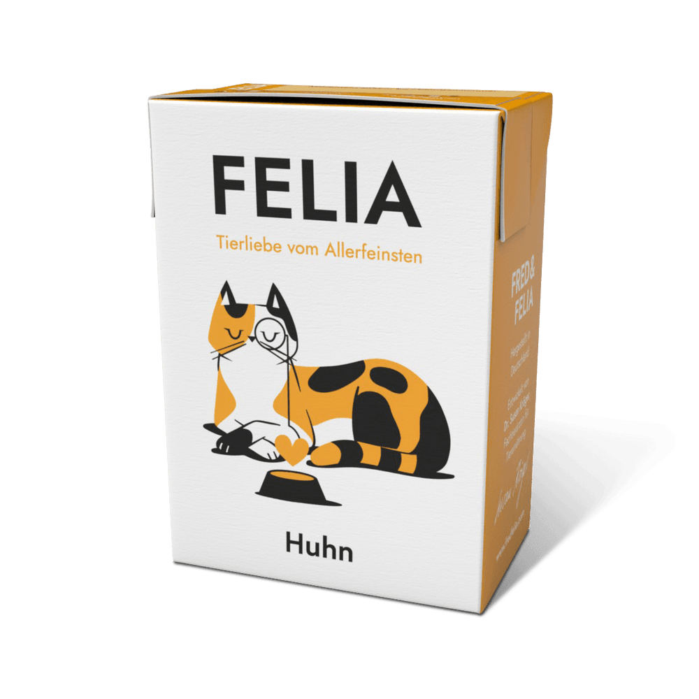 FELIA Huhn 2er Set Katzenfutter mit hohem Fleischanteil, feine Stücke in Sauce, für gesunde Ernährung und guten Geschmack.