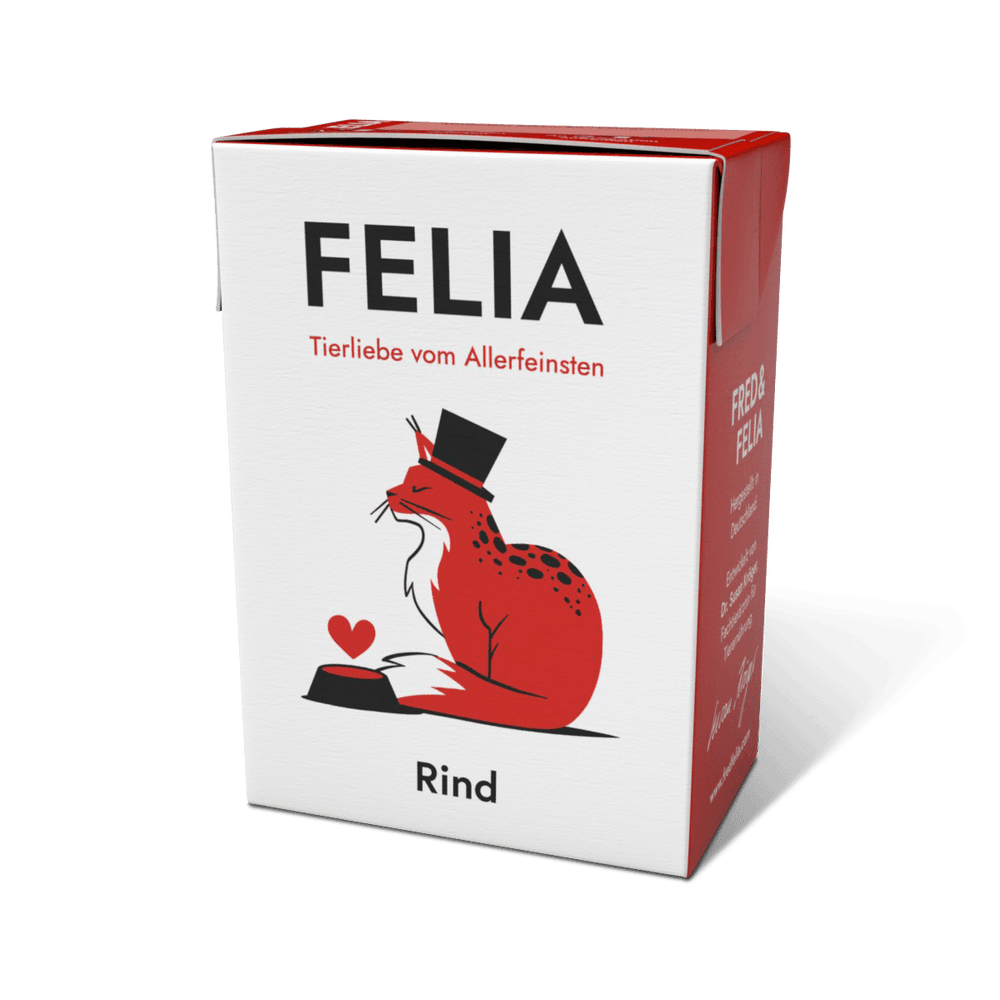 FELIA Rind 2er Set für ernährungssensible Tiere, hochwertige Zutaten, natürliche Nährstoffe, ohne künstliche Zusätze.