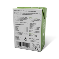 FRED Smoothie Gemüse mit Spirulina 2er Set für Hunde, kalorienarmer Snack mit Zucchini, Kartoffeln und Spirulina