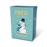 FRED Wintermenü 2er Set für Hunde mit Hirsch, Kürbis und Zucchini in winterlicher Verpackung für besondere Genussmomente.