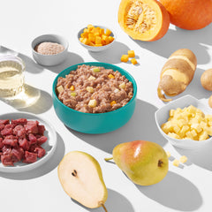 FRED VET Hypoallergen diätetisches Hundefutter für empfindliche Verdauung mit ausgewählten Zutaten wie Fleisch und Gemüse.