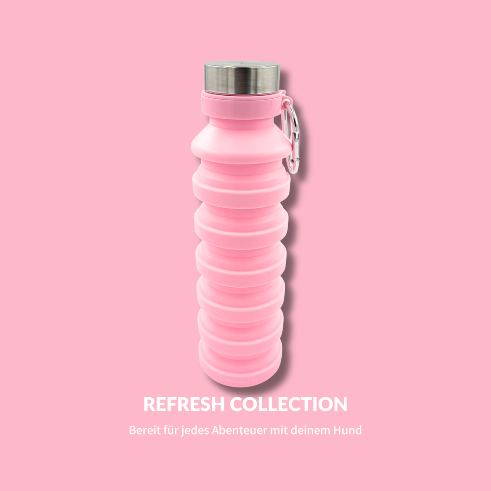 Faltbare Wasserflasche - Pink