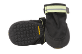 Hundeschuhe Summit Trex™ in Schwarz mit rutschfestem Profil, Klettverschluss und reflektierenden Elementen für Sicherheit.
