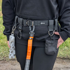 Gassigürtel Joggingleine Bundle für komfortable Hundespaziergänge mit ergonomischem Gürtel und Bungee-Leine.