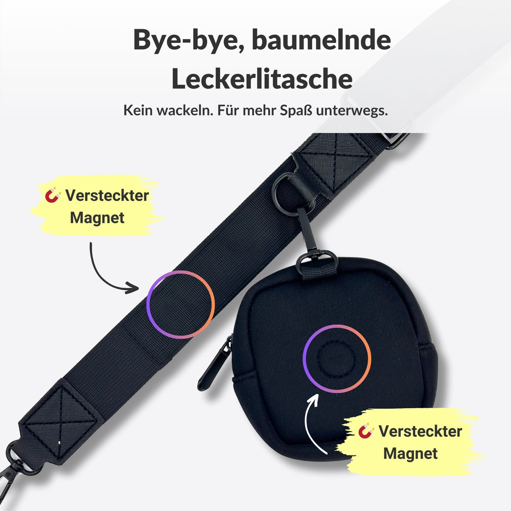Gassitasche Neopren + Leckerlitasche (Deep Eclipse)
