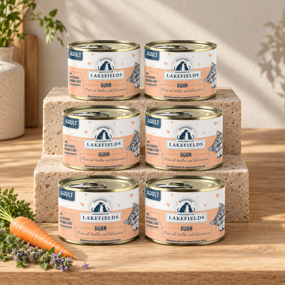 Nassfutter-Menü Huhn (Adult) – 6 × 200 g – Fellino Produktmotiv 2026-10-07