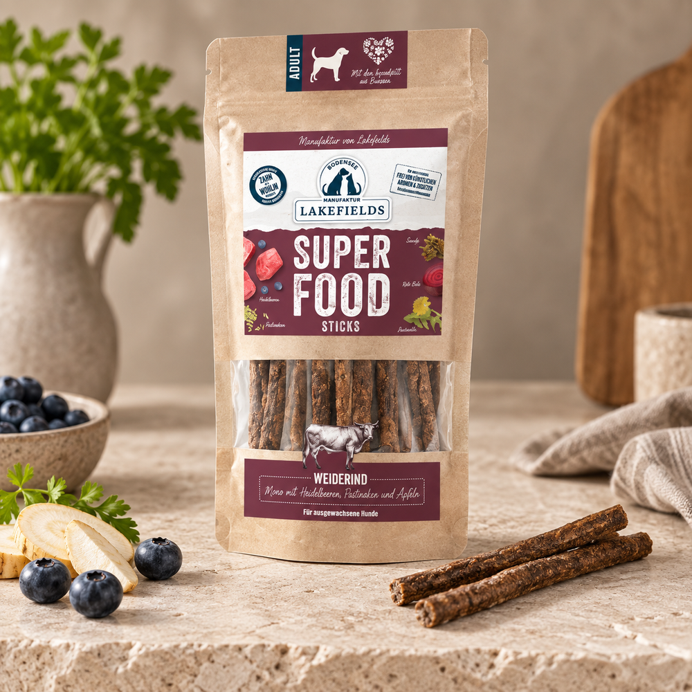 SUPERFOOD STICKS vom Rind (Adult) – 130 g – Fellino Produktmotiv 2026-10-07