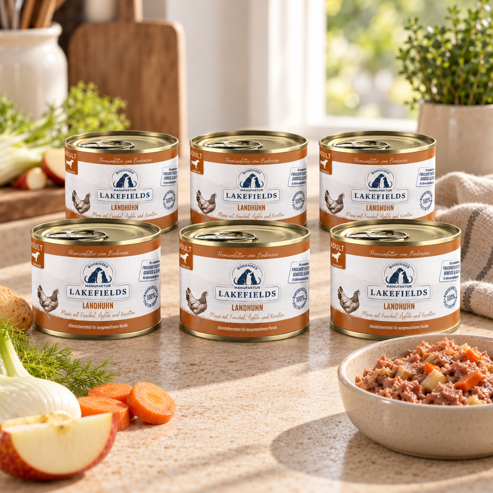 Nassfutter-Menü Huhn (Adult) – 6 x 200 g – Fellino Produktmotiv 2026-10