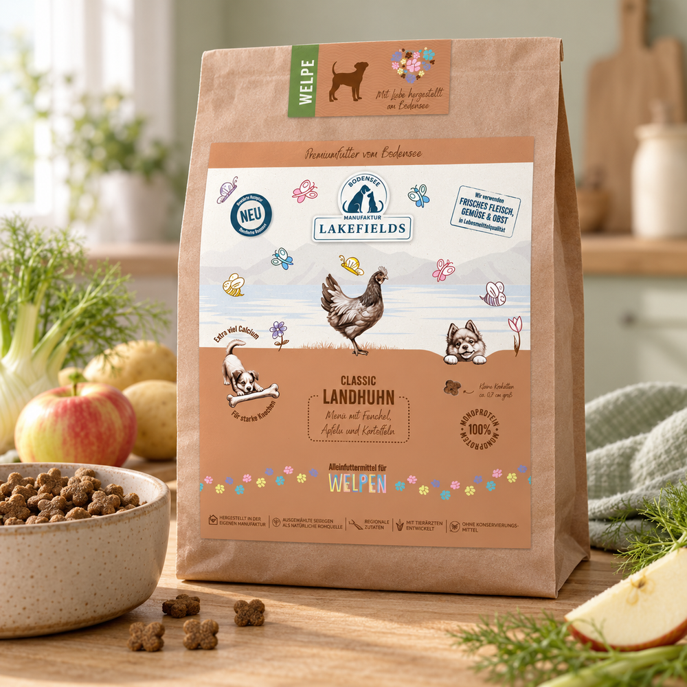 Trockenfutter-Menü Huhn (Welpen) – 1 kg – Fellino Produktmotiv 2026-10