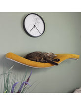 Metal Base Cat Wall Shelf WAVE 95 cm Links | catsatelier-image-565