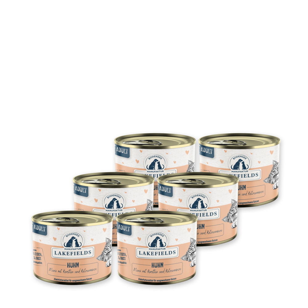 Katzen-Nassfutter Huhn – 6 × 200 g