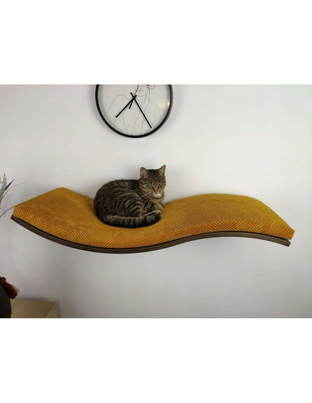 Wave Holz - Katzenwandliege 95 cm Links