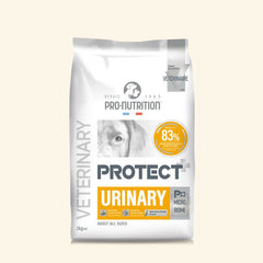 Verpackung von PRO-NUTRITION Hundefutter für die Unterstützung der Harnwege bei Hunden.