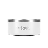 Premium Edelstahlnapf WOOFED in Black mit Anti-Rutsch-Boden, elegantem Design und spülmaschinengeeignet für Hunde.