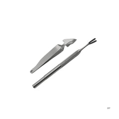 Zeckenzangen-Set aus Edelstahl für sichere und hygienische Zeckenentfernung bei Tieren und Menschen.