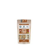 Braune Packung mit Lakefields Hundesnacks "Superfood Huhn" für ausgewachsene Hunde, attraktiv und ansprechend gestaltet.