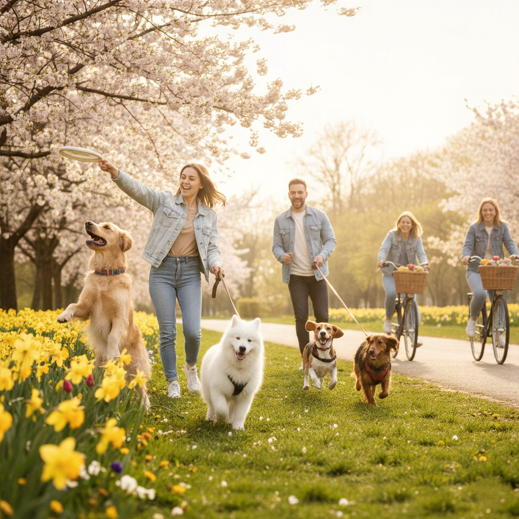 Frühlingsaktivitäten mit Hunden – So genießen Sie die warme Jahreszeit gemeinsam