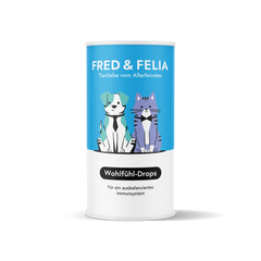 Wohlfühl-Drops 2er Set für Hunde und Katzen, fördert das Wohlbefinden und das mikrobielle Gleichgewicht in der Verdauung.