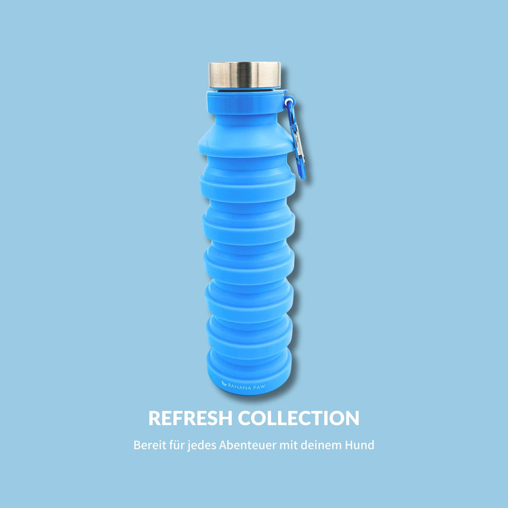 Faltbare Wasserflasche - Blau